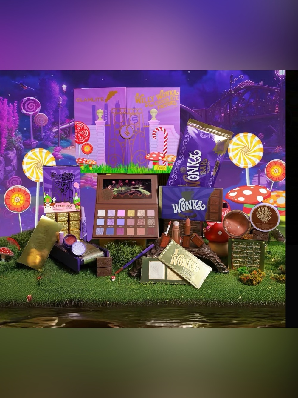 Glamlite x Willy Wonka & The Chocolate Factory  PR Box Set EXCLUDING EGG SPONGE